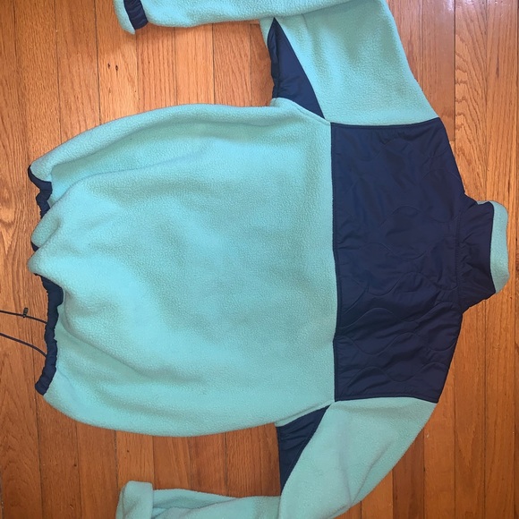 North face Fleece Royal Arch 1/4-Snap Jacket Neon 80s Men medium - Picture 3 of 5